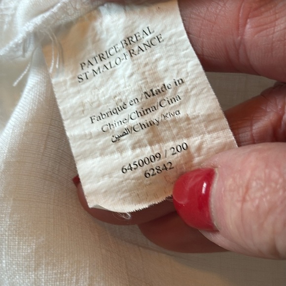 French Linen Jacket women’s SZ 8/42 white Patrice Breal lux safari European EUC - Picture 7 of 9